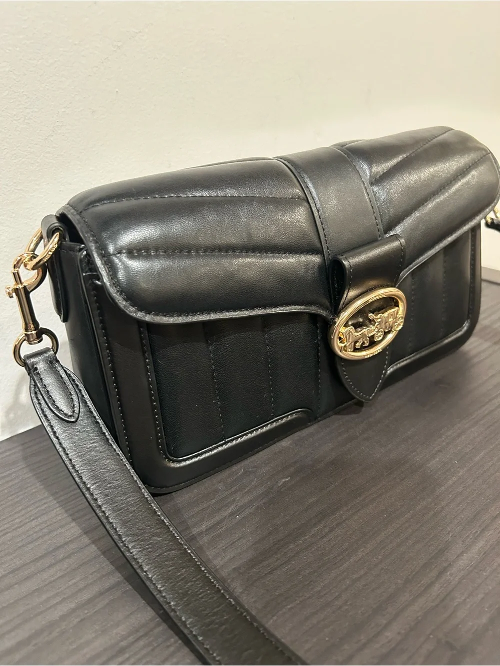 Coach Georgie Shoulder Bag with Puffy Quilting(Style#C2801)